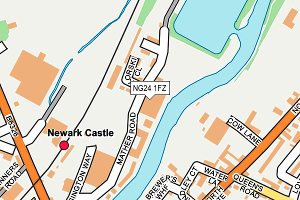 NG24 1FZ map - OS OpenMap – Local (Ordnance Survey) NG24 1FZ map - OS OpenMap – Local (Ordnance Survey)