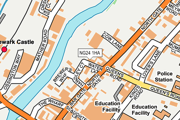 NG24 1HA map - OS OpenMap – Local (Ordnance Survey)