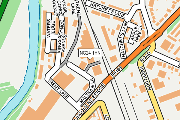NG24 1HN map - OS OpenMap – Local (Ordnance Survey) NG24 1HN map - OS OpenMap – Local (Ordnance Survey)
