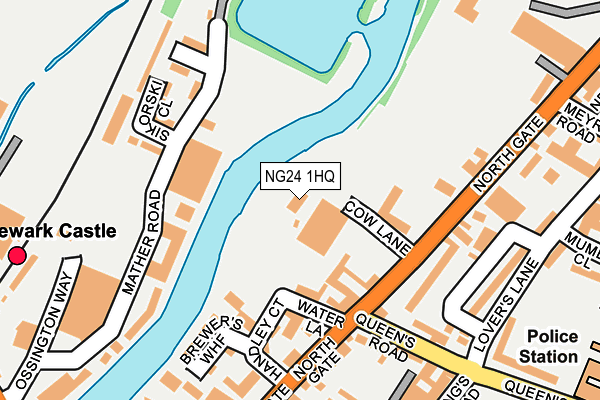 NG24 1HQ map - OS OpenMap – Local (Ordnance Survey) NG24 1HQ map - OS OpenMap – Local (Ordnance Survey)