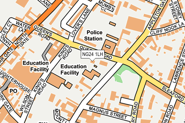 NG24 1LH map - OS OpenMap – Local (Ordnance Survey) NG24 1LH map - OS OpenMap – Local (Ordnance Survey)