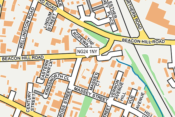 NG24 1NY map - OS OpenMap – Local (Ordnance Survey) NG24 1NY map - OS OpenMap – Local (Ordnance Survey)