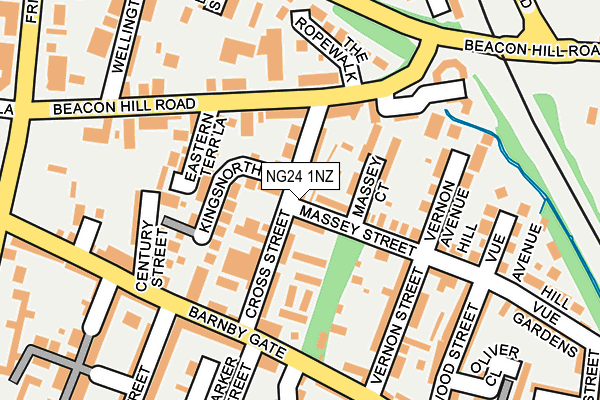 NG24 1NZ map - OS OpenMap – Local (Ordnance Survey) NG24 1NZ map - OS OpenMap – Local (Ordnance Survey)