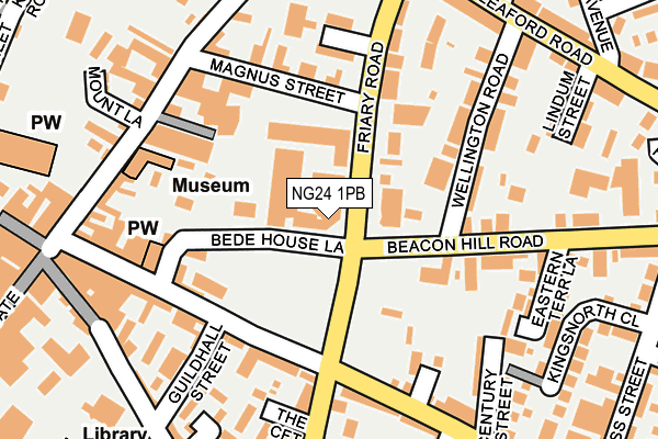 NG24 1PB map - OS OpenMap – Local (Ordnance Survey) NG24 1PB map - OS OpenMap – Local (Ordnance Survey)