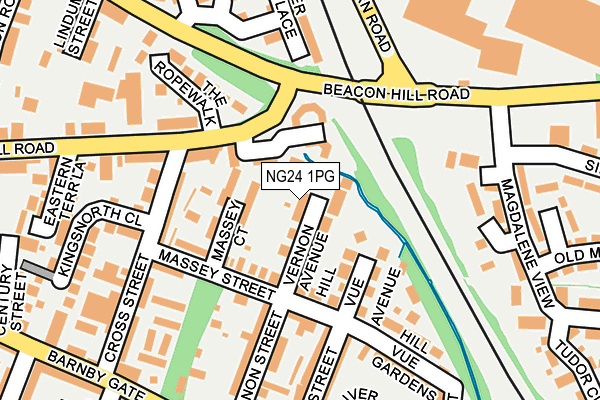 NG24 1PG map - OS OpenMap – Local (Ordnance Survey) NG24 1PG map - OS OpenMap – Local (Ordnance Survey)