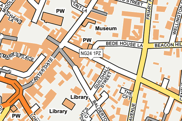 NG24 1PZ map - OS OpenMap – Local (Ordnance Survey) NG24 1PZ map - OS OpenMap – Local (Ordnance Survey)