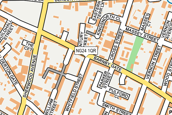 NG24 1QR map - OS OpenMap – Local (Ordnance Survey) NG24 1QR map - OS OpenMap – Local (Ordnance Survey)