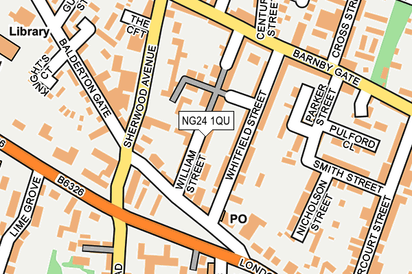 NG24 1QU map - OS OpenMap – Local (Ordnance Survey) NG24 1QU map - OS OpenMap – Local (Ordnance Survey)