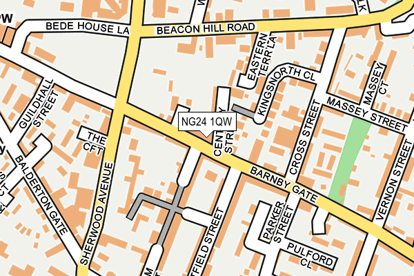NG24 1QW map - OS OpenMap – Local (Ordnance Survey) NG24 1QW map - OS OpenMap – Local (Ordnance Survey)