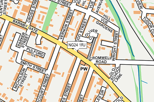 NG24 1RJ map - OS OpenMap – Local (Ordnance Survey) NG24 1RJ map - OS OpenMap – Local (Ordnance Survey)