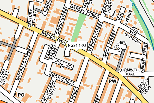 NG24 1RQ map - OS OpenMap – Local (Ordnance Survey) NG24 1RQ map - OS OpenMap – Local (Ordnance Survey)