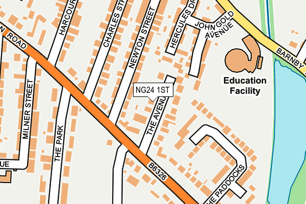 NG24 1ST map - OS OpenMap – Local (Ordnance Survey) NG24 1ST map - OS OpenMap – Local (Ordnance Survey)