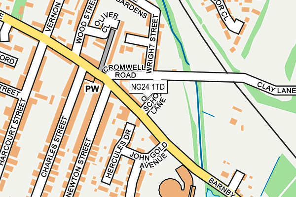 NG24 1TD map - OS OpenMap – Local (Ordnance Survey) NG24 1TD map - OS OpenMap – Local (Ordnance Survey)