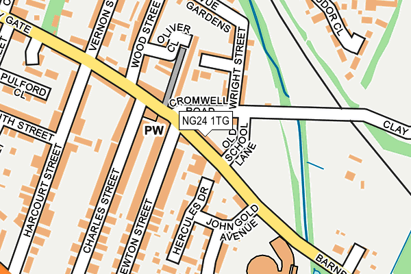 NG24 1TG map - OS OpenMap – Local (Ordnance Survey) NG24 1TG map - OS OpenMap – Local (Ordnance Survey)