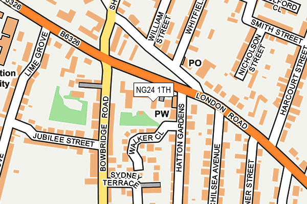 NG24 1TH map - OS OpenMap – Local (Ordnance Survey) NG24 1TH map - OS OpenMap – Local (Ordnance Survey)