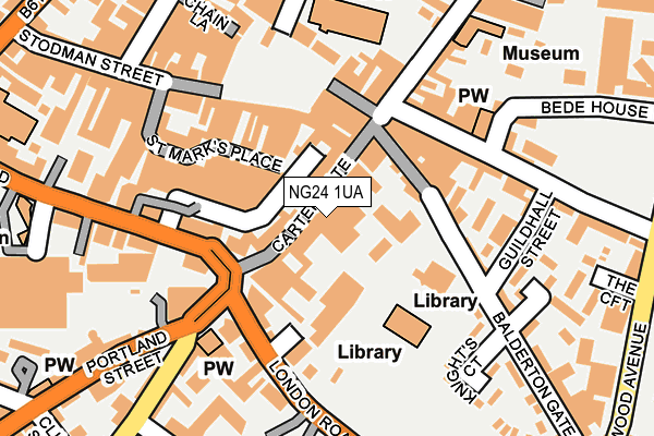 NG24 1UA map - OS OpenMap – Local (Ordnance Survey) NG24 1UA map - OS OpenMap – Local (Ordnance Survey)