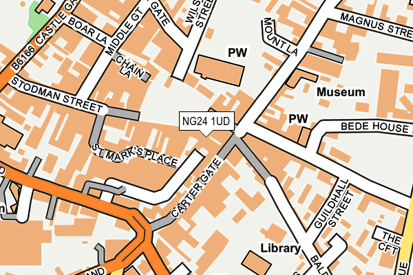 NG24 1UD map - OS OpenMap – Local (Ordnance Survey) NG24 1UD map - OS OpenMap – Local (Ordnance Survey)
