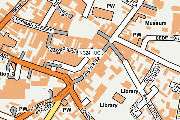 NG24 1UG map - OS OpenMap – Local (Ordnance Survey) NG24 1UG map - OS OpenMap – Local (Ordnance Survey)