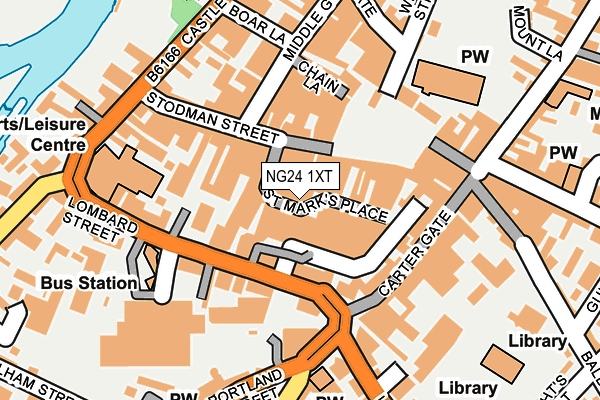 NG24 1XT map - OS OpenMap – Local (Ordnance Survey) NG24 1XT map - OS OpenMap – Local (Ordnance Survey)