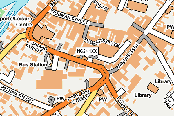 NG24 1XX map - OS OpenMap – Local (Ordnance Survey) NG24 1XX map - OS OpenMap – Local (Ordnance Survey)