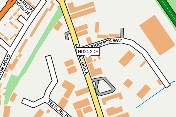 NG24 2DE map - OS OpenMap – Local (Ordnance Survey) NG24 2DE map - OS OpenMap – Local (Ordnance Survey)