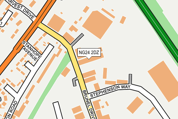 NG24 2DZ map - OS OpenMap – Local (Ordnance Survey) NG24 2DZ map - OS OpenMap – Local (Ordnance Survey)