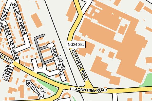 NG24 2EJ map - OS OpenMap – Local (Ordnance Survey) NG24 2EJ map - OS OpenMap – Local (Ordnance Survey)
