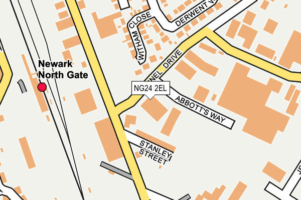 NG24 2EL map - OS OpenMap – Local (Ordnance Survey) NG24 2EL map - OS OpenMap – Local (Ordnance Survey)