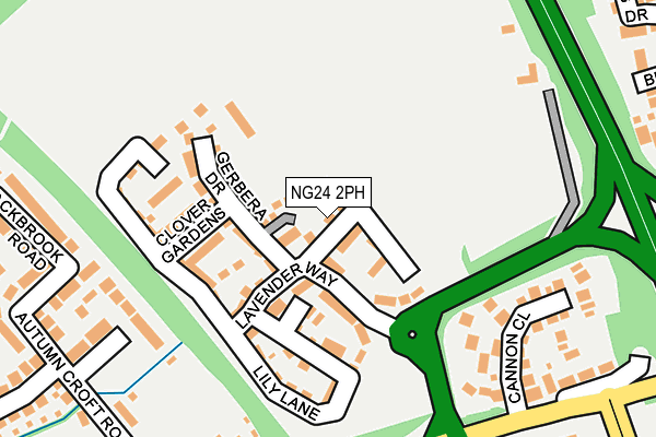 NG24 2PH map - OS OpenMap – Local (Ordnance Survey) NG24 2PH map - OS OpenMap – Local (Ordnance Survey)