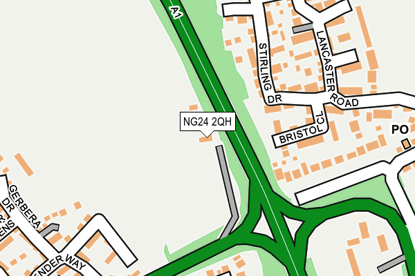 NG24 2QH map - OS OpenMap – Local (Ordnance Survey) NG24 2QH map - OS OpenMap – Local (Ordnance Survey)