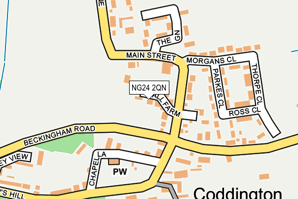 NG24 2QN map - OS OpenMap – Local (Ordnance Survey) NG24 2QN map - OS OpenMap – Local (Ordnance Survey)