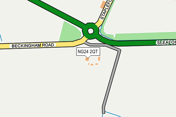NG24 2QT map - OS OpenMap – Local (Ordnance Survey) NG24 2QT map - OS OpenMap – Local (Ordnance Survey)
