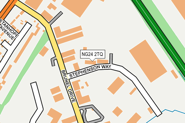 NG24 2TQ map - OS OpenMap – Local (Ordnance Survey) NG24 2TQ map - OS OpenMap – Local (Ordnance Survey)