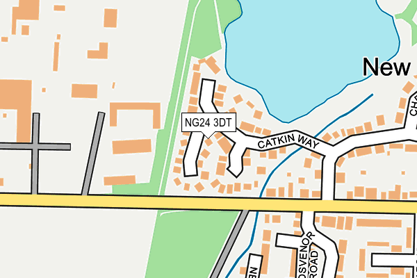 NG24 3DT map - OS OpenMap – Local (Ordnance Survey) NG24 3DT map - OS OpenMap – Local (Ordnance Survey)
