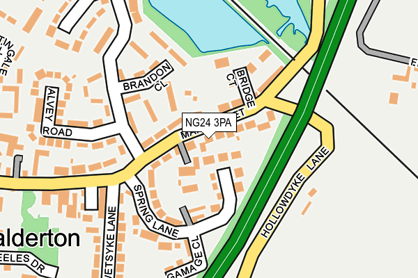 NG24 3PA map - OS OpenMap – Local (Ordnance Survey) NG24 3PA map - OS OpenMap – Local (Ordnance Survey)