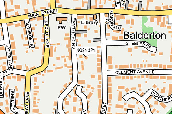 NG24 3PY map - OS OpenMap – Local (Ordnance Survey) NG24 3PY map - OS OpenMap – Local (Ordnance Survey)