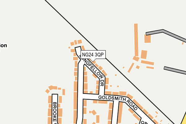 NG24 3QP map - OS OpenMap – Local (Ordnance Survey) NG24 3QP map - OS OpenMap – Local (Ordnance Survey)