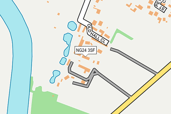 NG24 3SF map - OS OpenMap – Local (Ordnance Survey) NG24 3SF map - OS OpenMap – Local (Ordnance Survey)