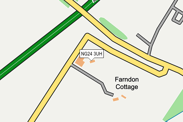 NG24 3UH map - OS OpenMap – Local (Ordnance Survey) NG24 3UH map - OS OpenMap – Local (Ordnance Survey)
