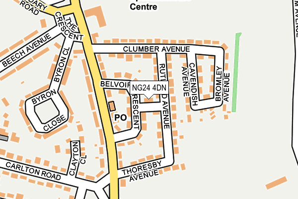 NG24 4DN map - OS OpenMap – Local (Ordnance Survey) NG24 4DN map - OS OpenMap – Local (Ordnance Survey)