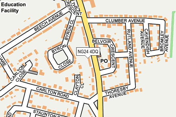 NG24 4DQ map - OS OpenMap – Local (Ordnance Survey) NG24 4DQ map - OS OpenMap – Local (Ordnance Survey)