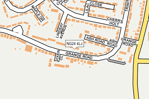 NG24 4LJ map - OS OpenMap – Local (Ordnance Survey) NG24 4LJ map - OS OpenMap – Local (Ordnance Survey)