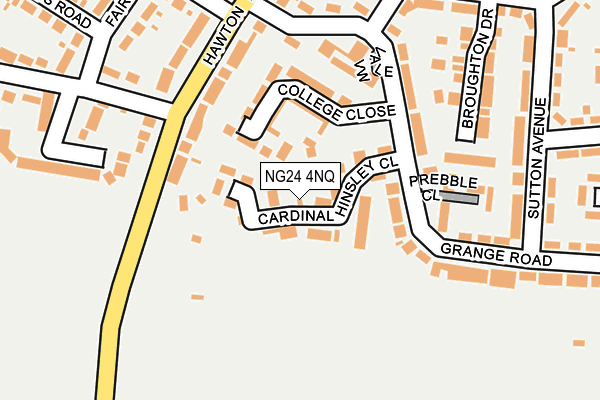 NG24 4NQ map - OS OpenMap – Local (Ordnance Survey) NG24 4NQ map - OS OpenMap – Local (Ordnance Survey)