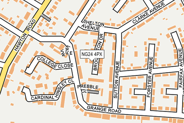 NG24 4PX map - OS OpenMap – Local (Ordnance Survey) NG24 4PX map - OS OpenMap – Local (Ordnance Survey)