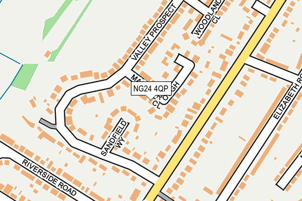 NG24 4QP map - OS OpenMap – Local (Ordnance Survey) NG24 4QP map - OS OpenMap – Local (Ordnance Survey)