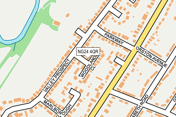 NG24 4QR map - OS OpenMap – Local (Ordnance Survey) NG24 4QR map - OS OpenMap – Local (Ordnance Survey)