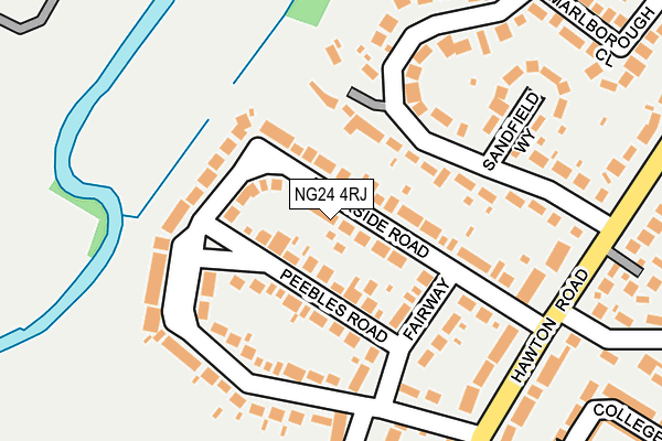NG24 4RJ map - OS OpenMap – Local (Ordnance Survey) NG24 4RJ map - OS OpenMap – Local (Ordnance Survey)
