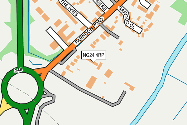 NG24 4RP map - OS OpenMap – Local (Ordnance Survey) NG24 4RP map - OS OpenMap – Local (Ordnance Survey)
