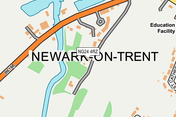 NG24 4RZ map - OS OpenMap – Local (Ordnance Survey) NG24 4RZ map - OS OpenMap – Local (Ordnance Survey)