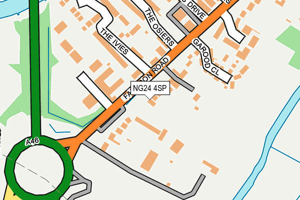 NG24 4SP map - OS OpenMap – Local (Ordnance Survey) NG24 4SP map - OS OpenMap – Local (Ordnance Survey)